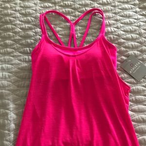 Athleta got pink tank top with built in bra